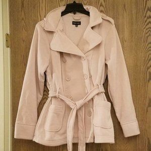 Lightweight Hooded Light Pink Peacoat